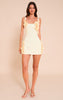 Lemon Floral Detail Shift Dress