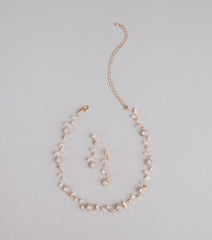 Floral Beauty Necklace And Earrings Set